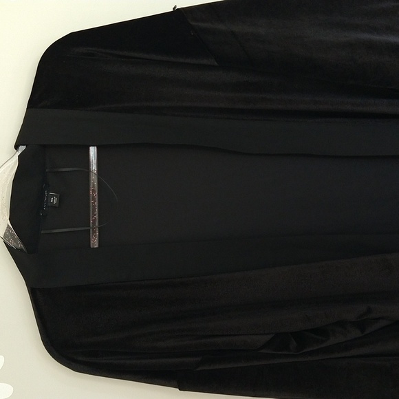 Ann Taylor Black Velvet Kimono - Picture 7 of 16